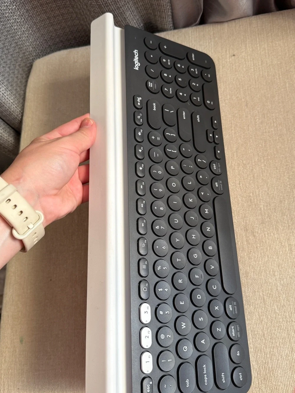 Logitech Wireless Slim Keyboard — Black and Silver